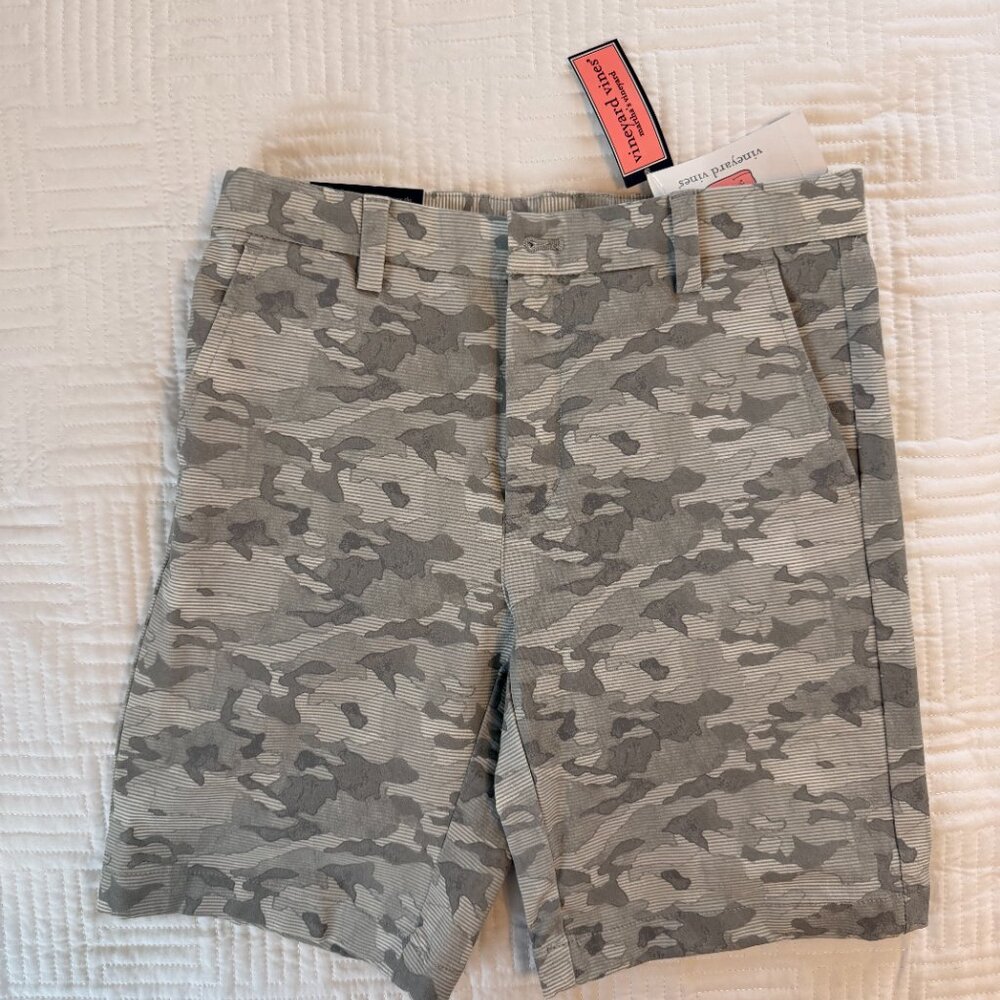 Vineyard Vines Boys Gray Camo Pants Sz 10